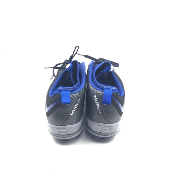 Nike Mens Air Max MVP Baseball Cleats Black/Blue - Picture 5 of 6